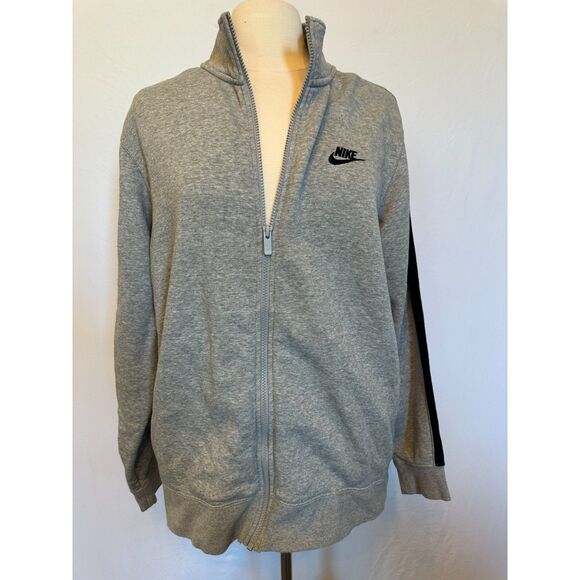 Nike Gray Zip Up Sweatshirt Size Large - Picture 2 of 5